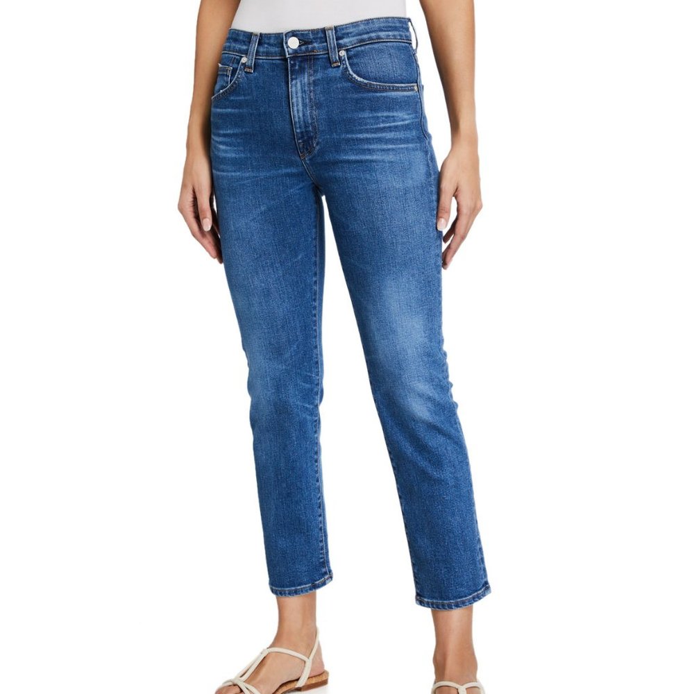 CQY Denim Friend High-Rise Straight-Leg Jeans